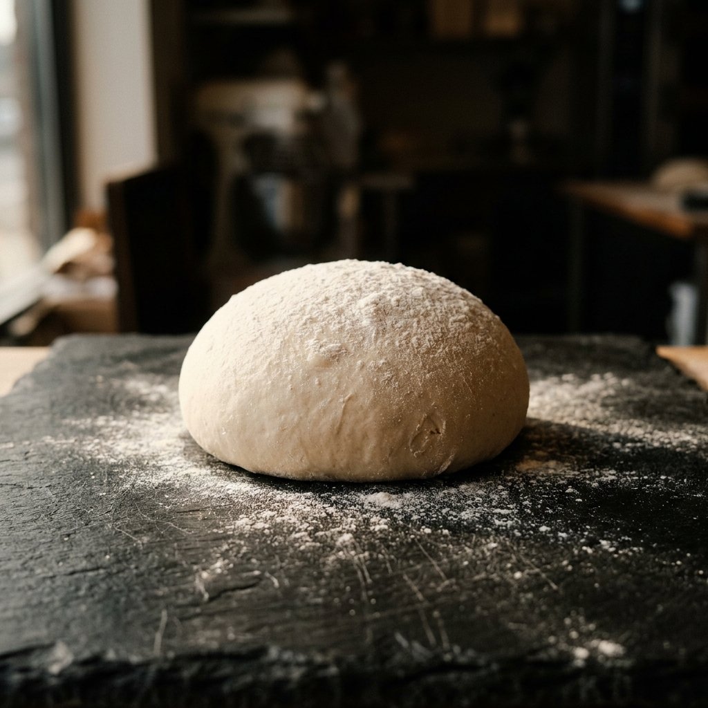 Smooth elastic dough ball showing functional matrix